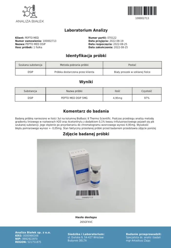 DSIP 5mg - zdjęcie 2