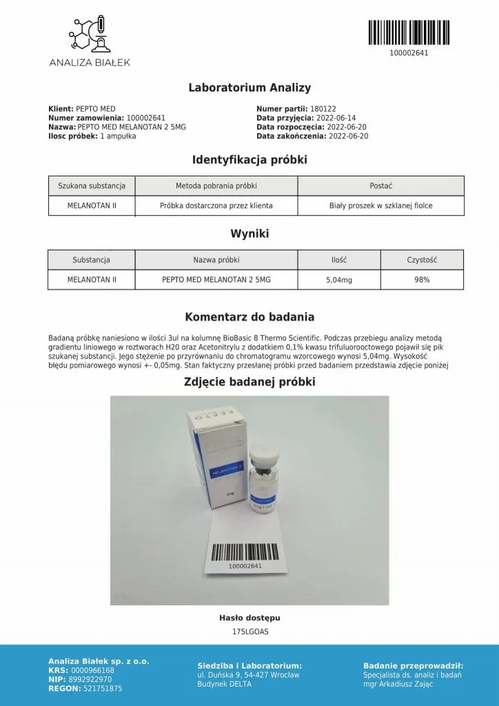 MELANOTAN 2 5 mg - zdjęcie 2